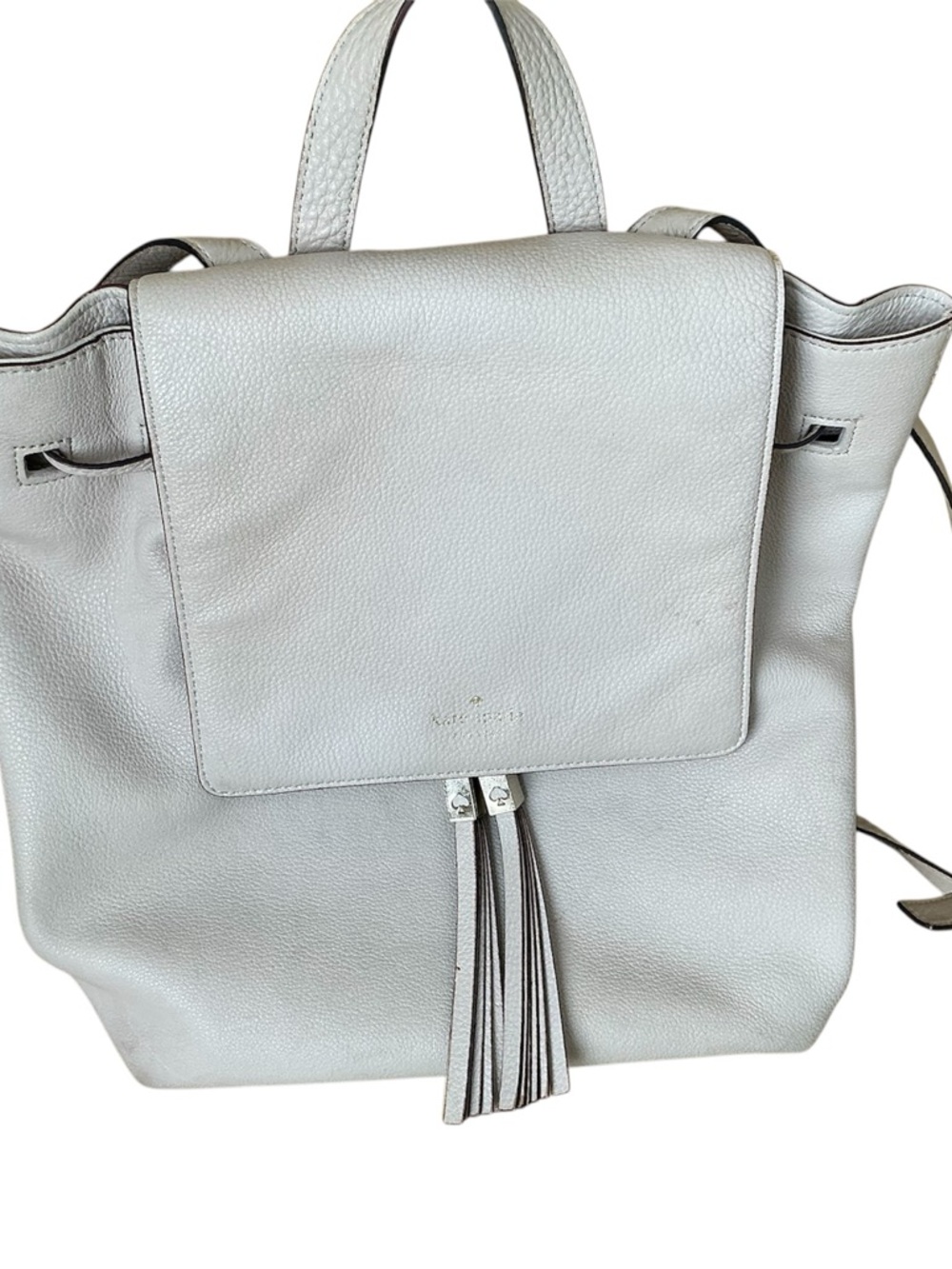 Backpack Cinch Handbag - KATE SPADE color: stone, soft pebble leather